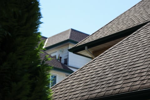 Home exterior with new roof